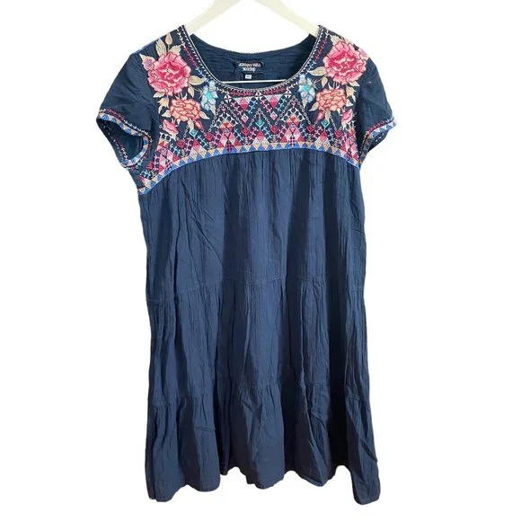 knee length dresses for ladies Alma Maxi Dress, Boho,Smocked,Puff Sleeves,Pockets Cocopia